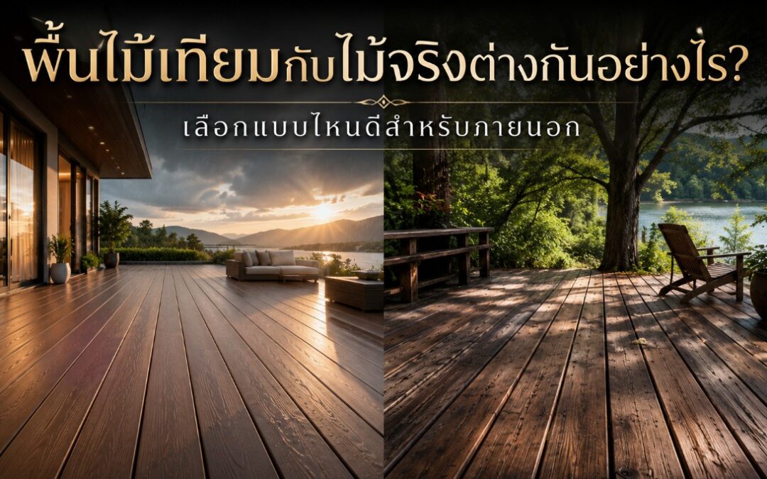 พื้นไม้เทียมกับไม้จริงต่างกันอย่างไร